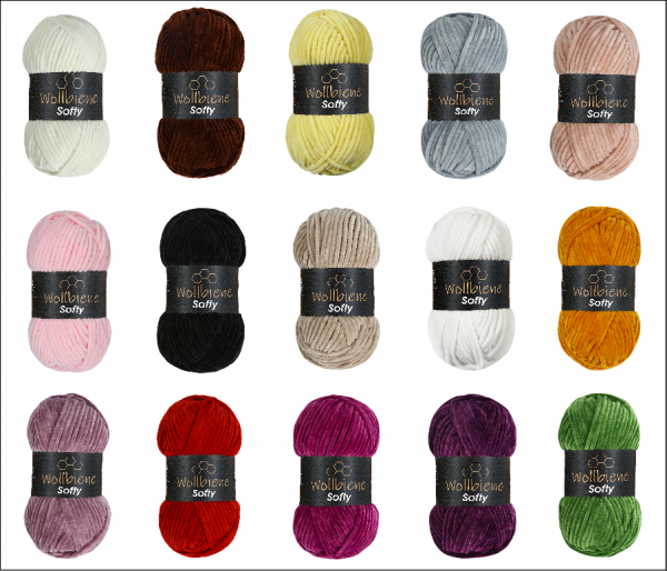 Wollbiene Softy Chenille Lanka 100g - Vaalea oranssi 30 - RaskasHilkka.fi