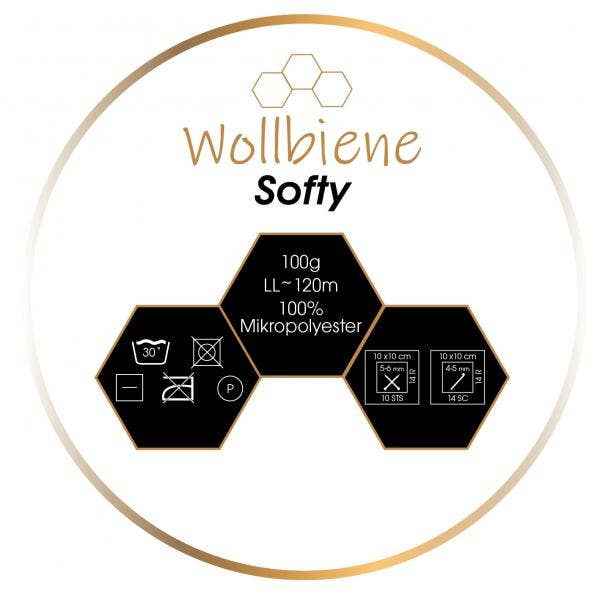 Wollbiene Softy Chenille Lanka 100g - Karamelli 08