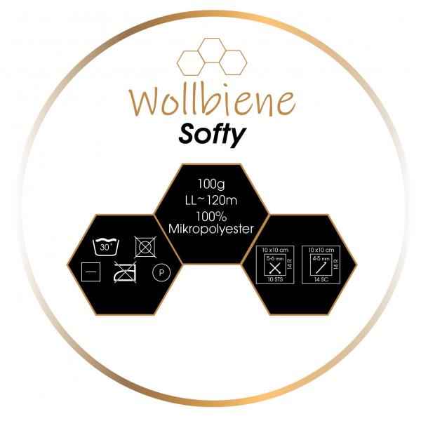 Wollbiene Softy Chenille Lanka 100g - Ruusu 37