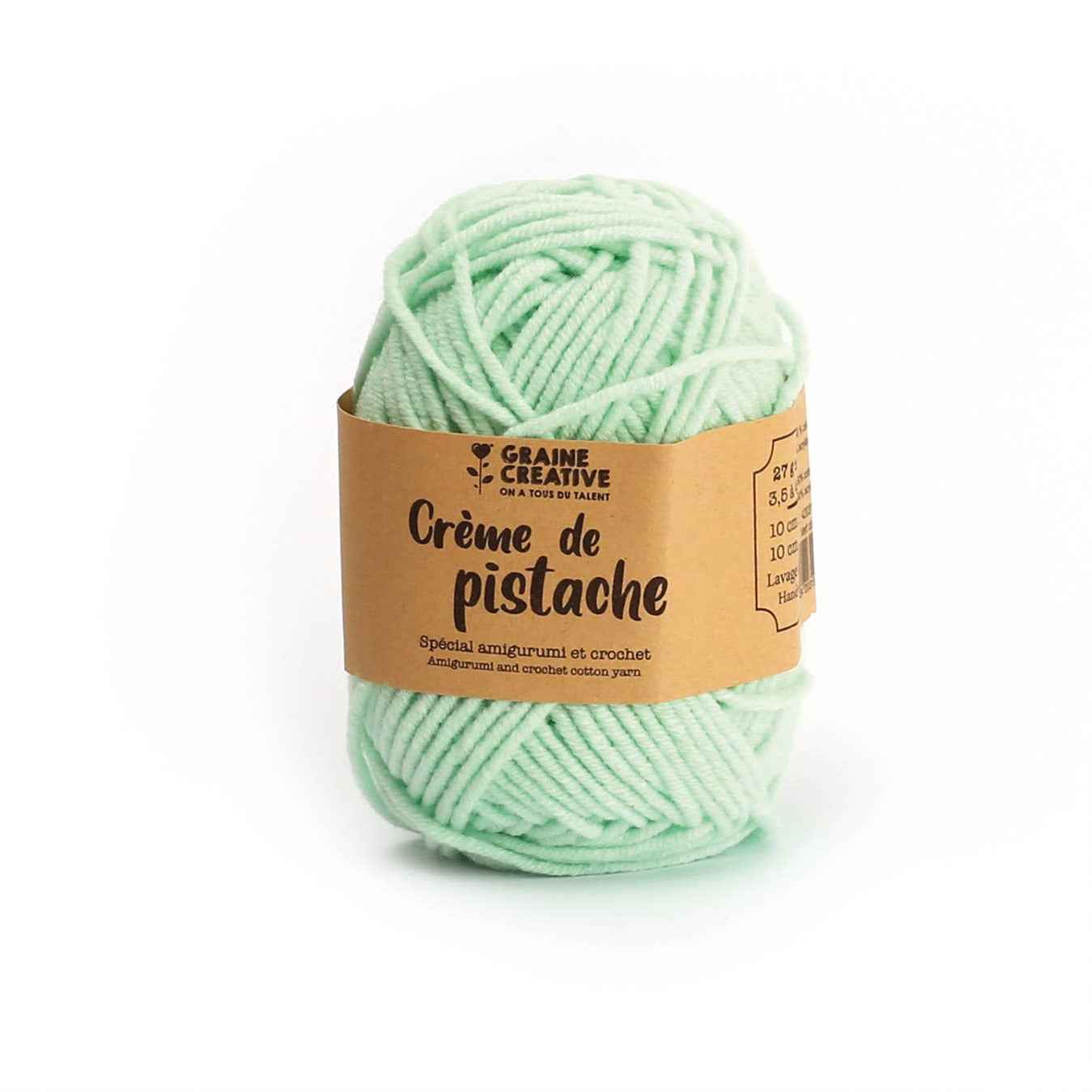 Graine Créative Vaaleanvihreä Puuvillalanka 27g n. 55m -  Amigurumi