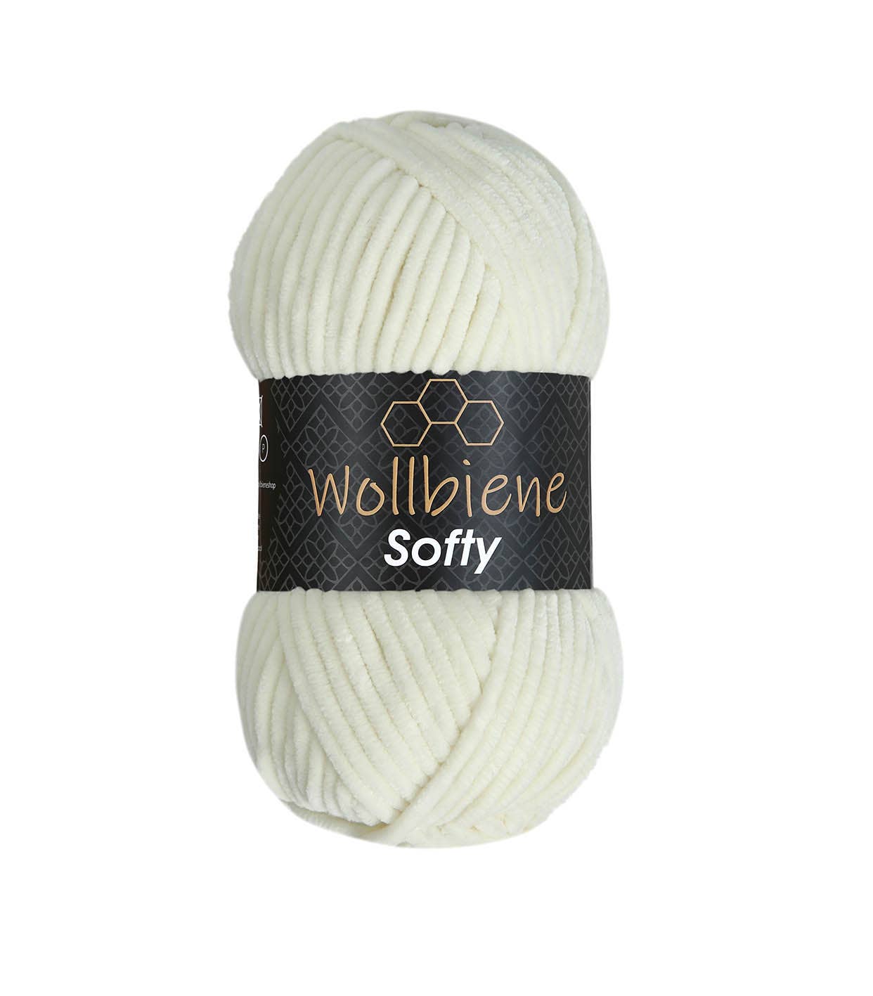 Wollbiene Softy Chenille Lanka 100g - Kerma 02 - Super Bulky Pehmeä Samettilanka - RaskasHilkka.fi