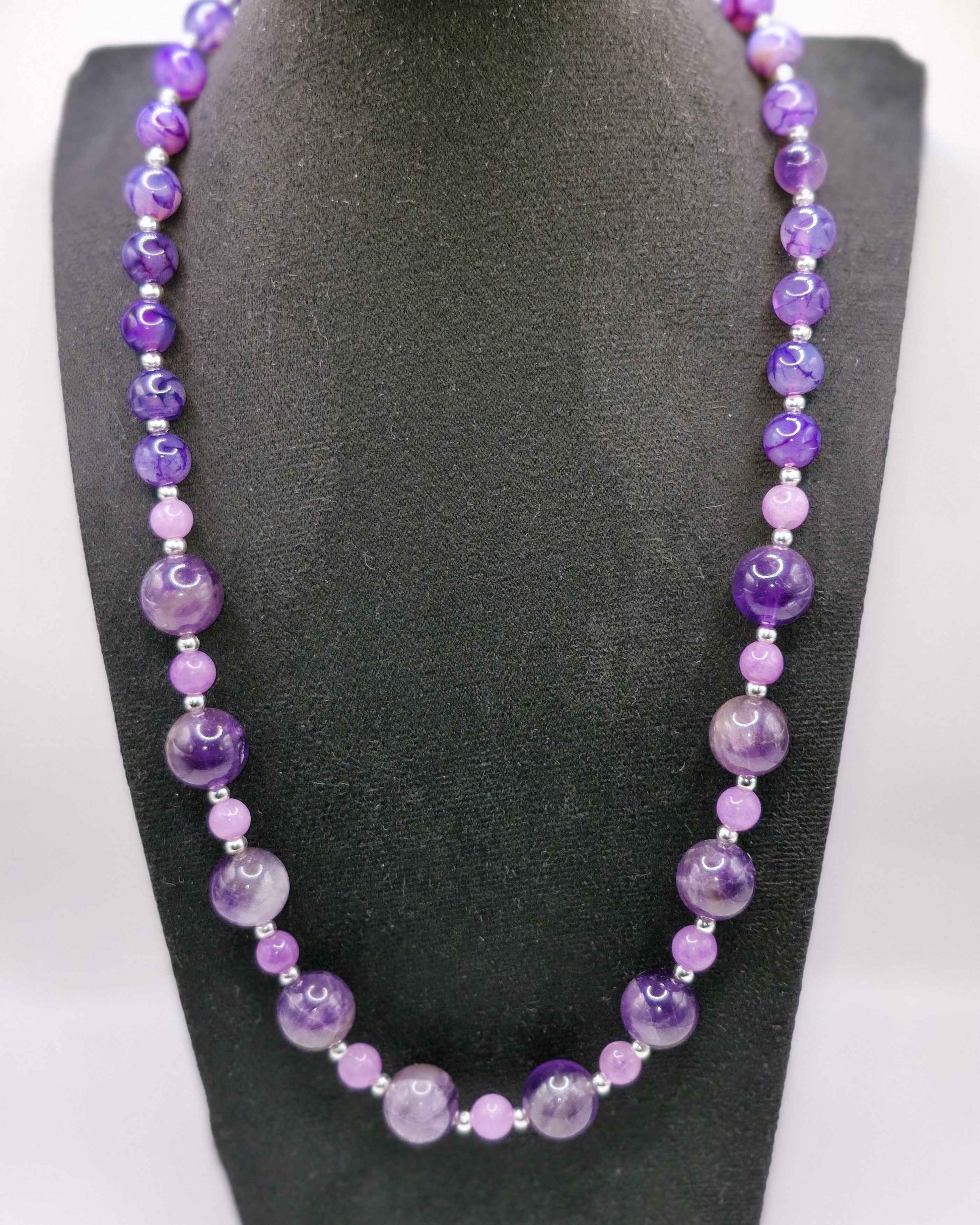 PURPPURA PITSI Kaulakoru - Akaatti 50cm