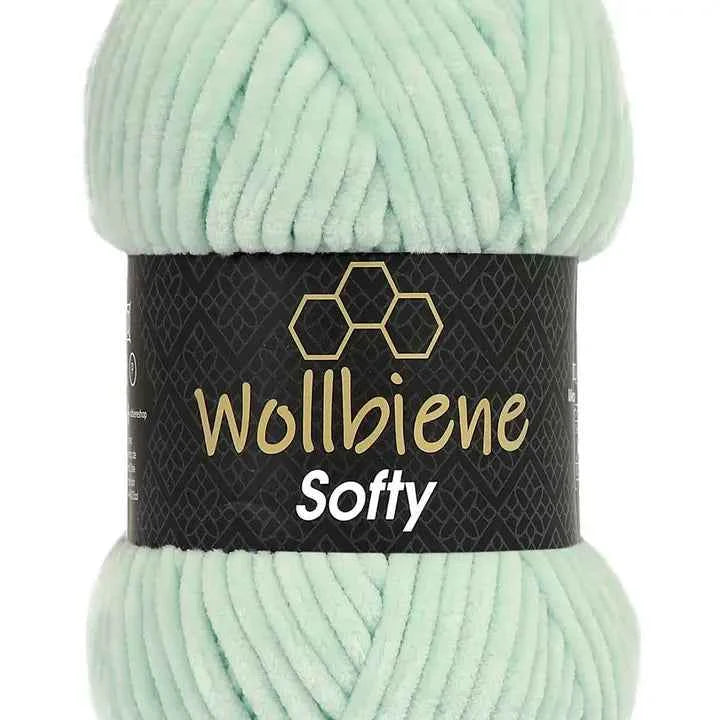 Wollbiene Softy Chenille Lanka 100g - Minttu 06