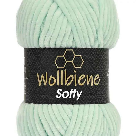 Wollbiene Softy Chenille Lanka 100g - Minttu 06