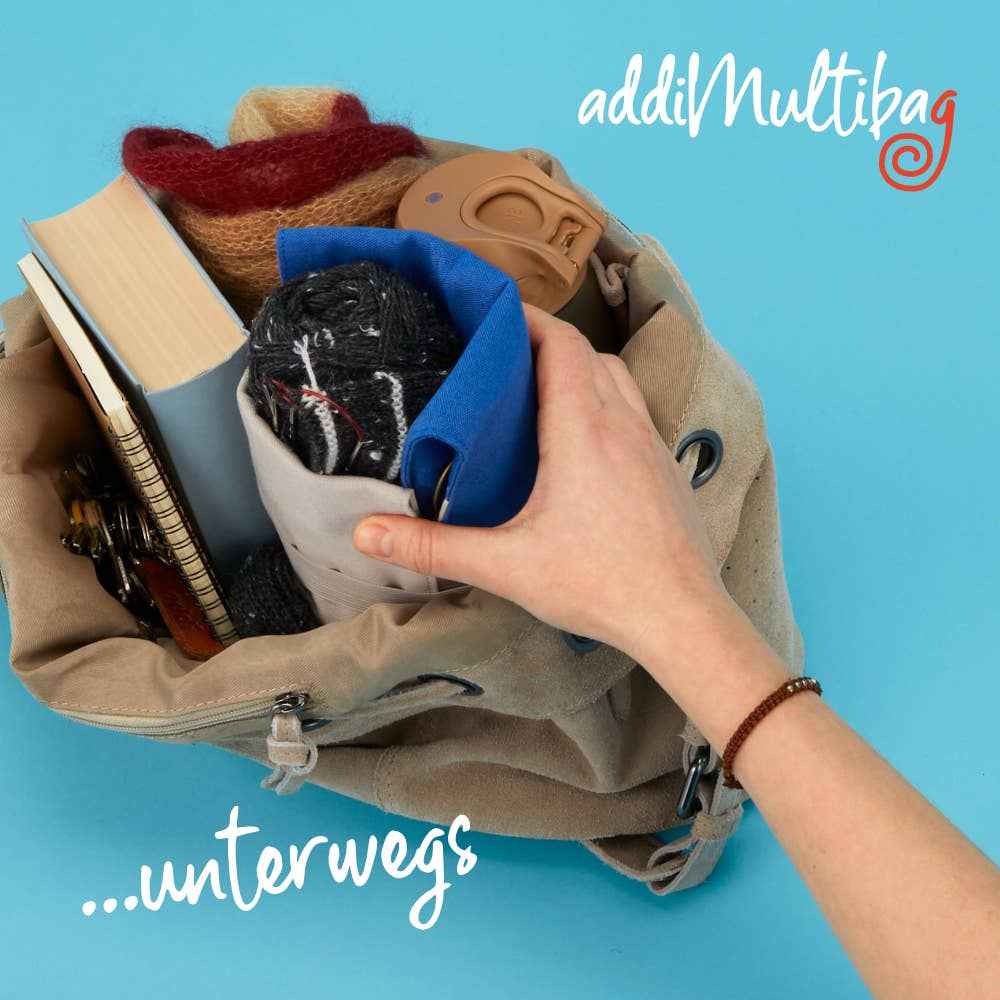 Addi Multibag Canvas Puikko- ja Koukkukotelo - Neulontavälineiden Säilytys