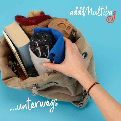 Addi Multibag Canvas Puikko- ja Koukkukotelo - Neulontavälineiden Säilytys