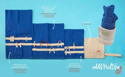 Addi Multibag Canvas Puikko- ja Koukkukotelo - Neulontavälineiden Säilytys