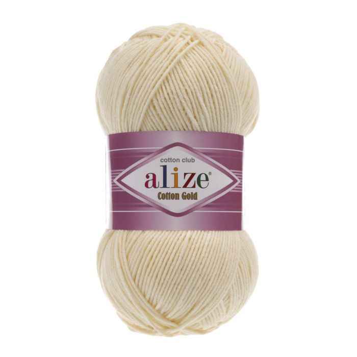 Alize Cotton Gold puuvillalanka 100g luonnonvalkoinen 01
