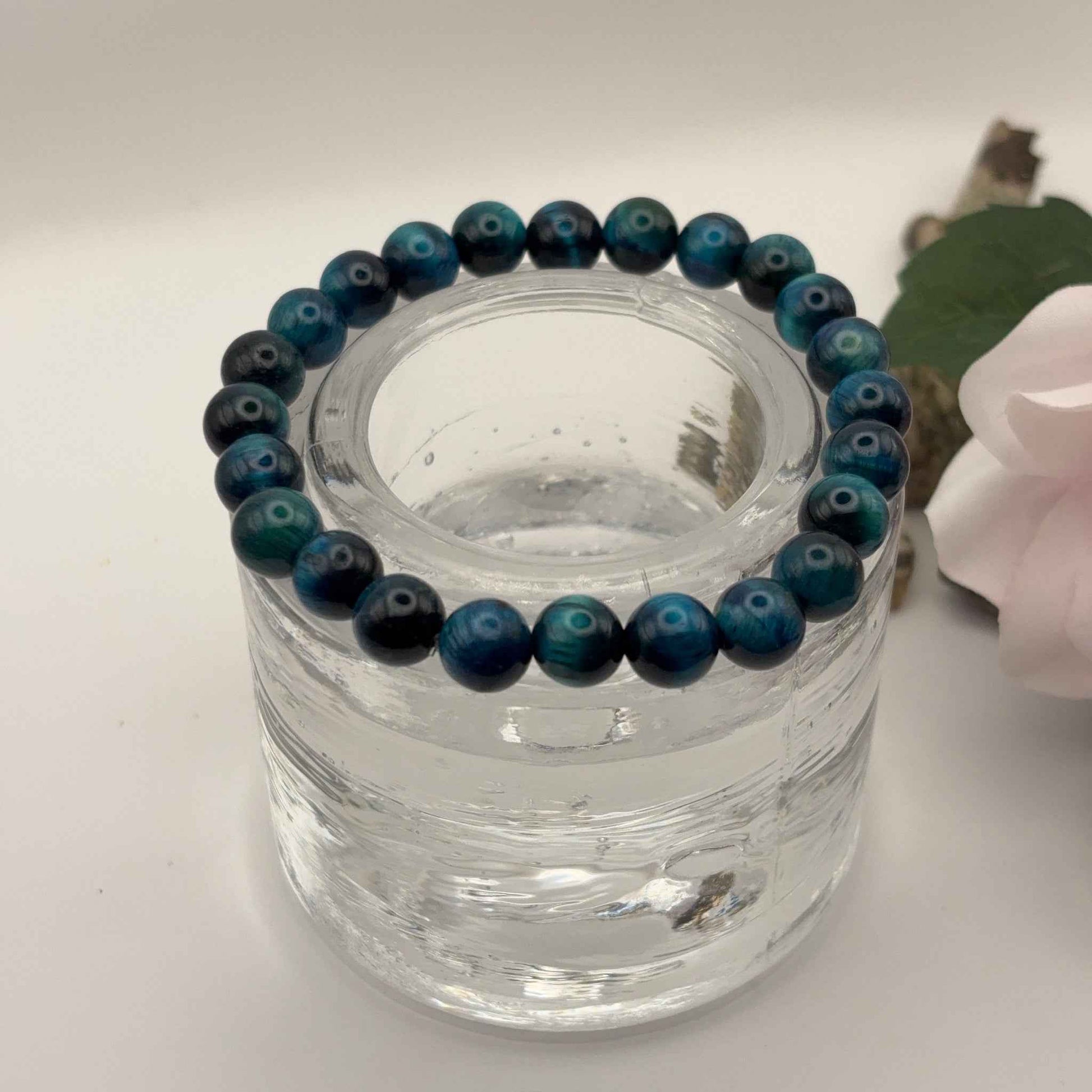 TIGER EYE BLUE - Sininen tiikerinsilmä rannekoru - RaskasHilkka.fi