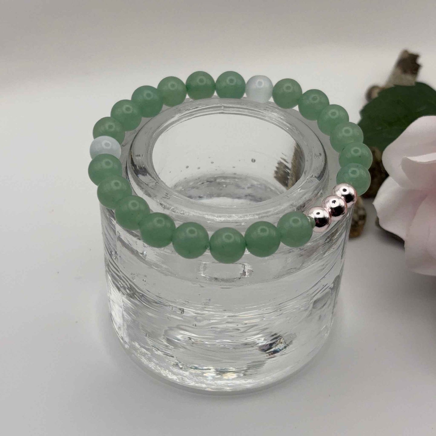 GREEN Voimakivi Rannekoru - Aventuriini, Kissansilmä & Hematiitti 17-18cm - RaskasHilkka.fi