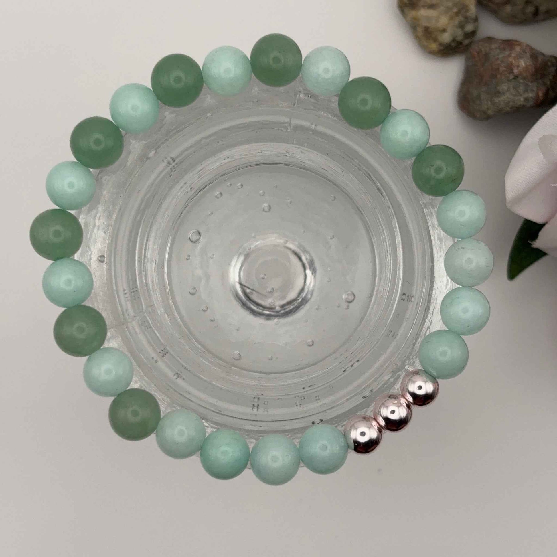 AVENTURIINI GREEN - Vihreä Onnen Rannekoru 17-18cm
