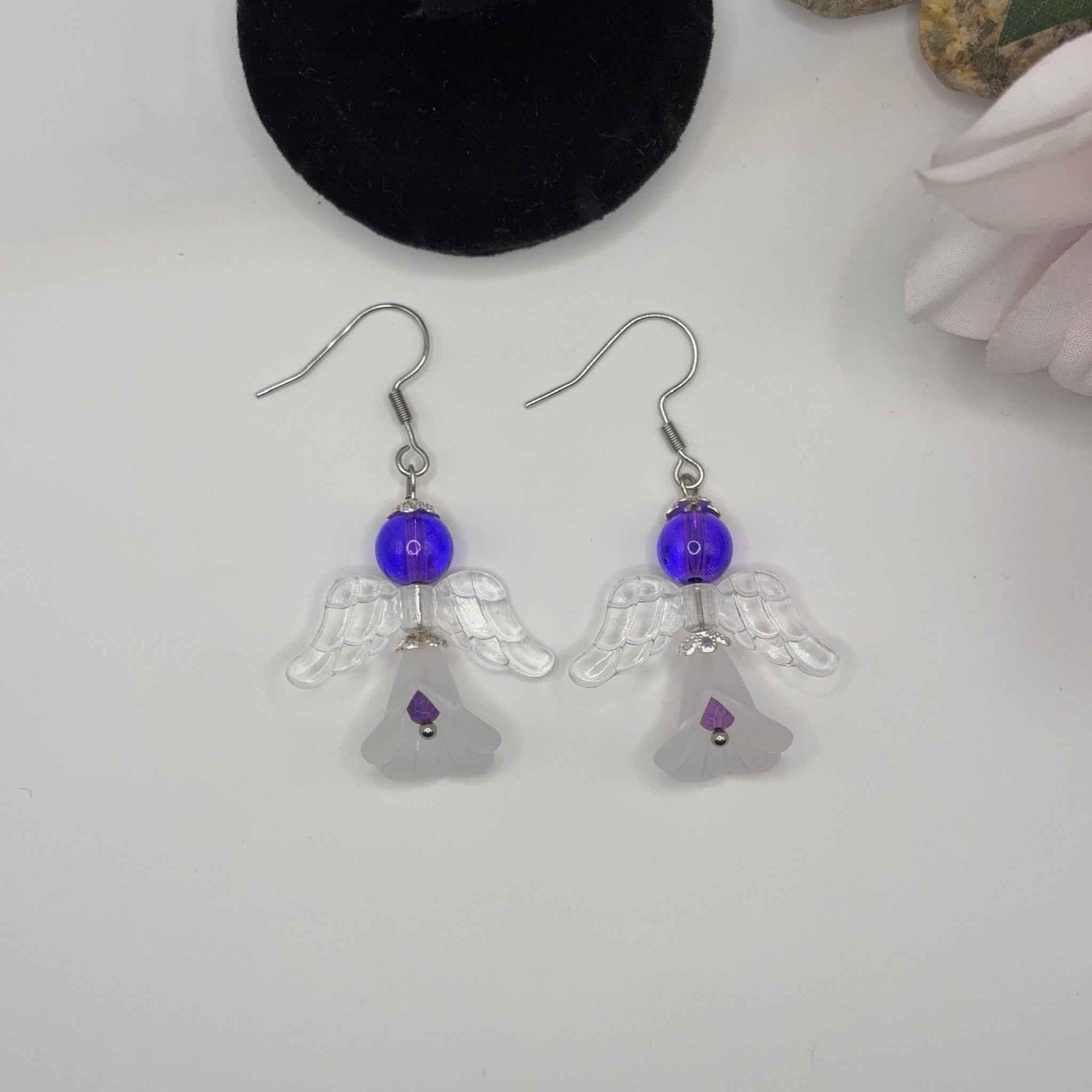 ANGEL Korvakorut - Lasi & Akryyli 5cm