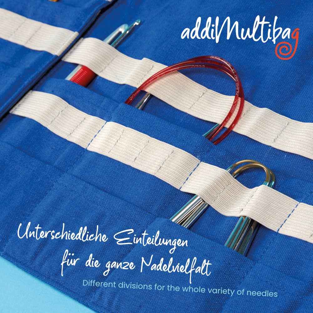Addi Multibag Canvas Puikko- ja Koukkukotelo - Neulontavälineiden Säilytys
